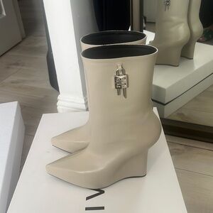 Givenchy G lock wedge boots size 38.5